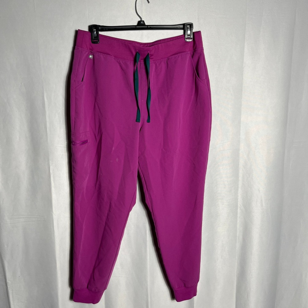FIGS Scrub Pants HW Zamora XXL High Waisted Jogger Magenta Pink Womens